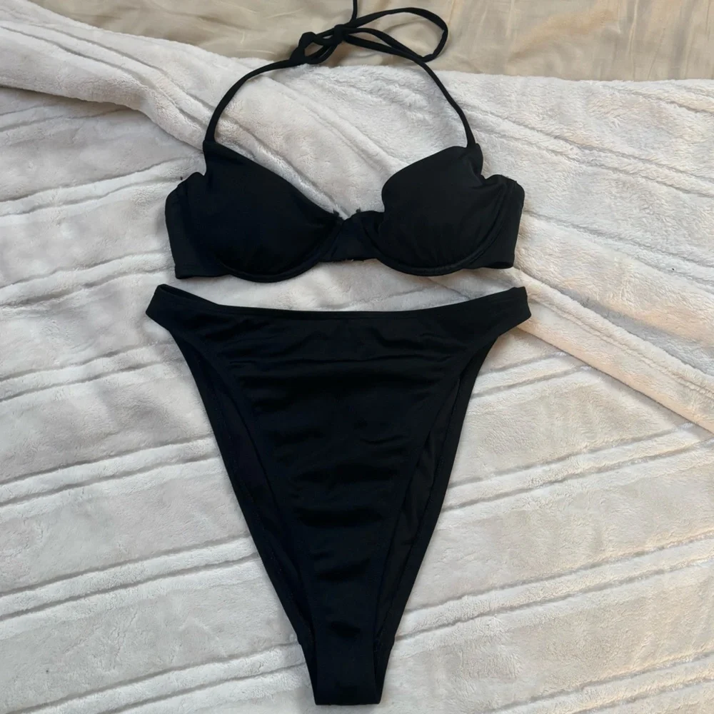 Urban Outfitters Black Bikini Set
